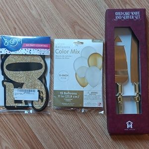 Golden 50th Birthday Party Decorations